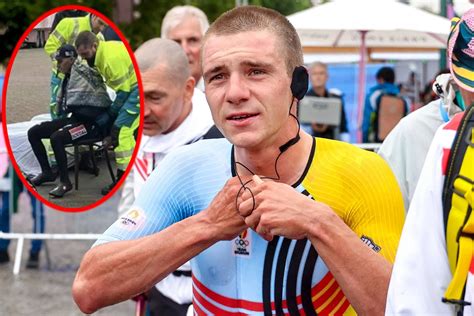 Remco Evenepoel breekt sleutelbeen en schouderblad, .